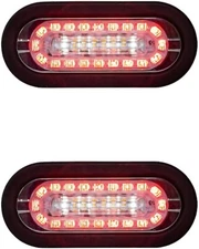 6 Inch Combination LED Stop/Turn/Tail, Backup, and Strobe Light with 32 LEDs (2)