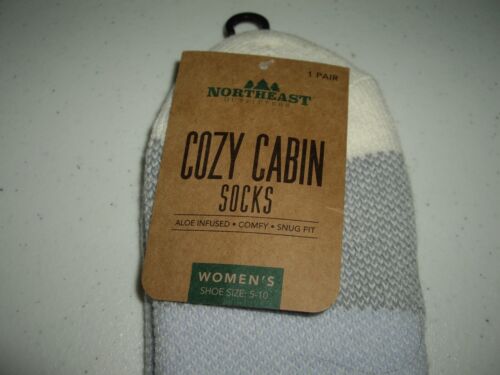 T26 NUEVO CON ETIQUETAS 2 pares de calcetines para mujer acogedores cabina tripulación y tobillo más suaves del mundo talla 5-11 - Imagen 2 de 5