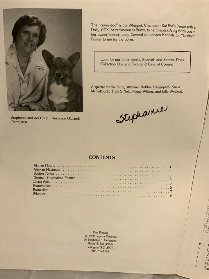 "DOGS COLLECTION THREE" CROSS STITCH BOOK Stephanie Seabrook Hedgepath - Image 3 of 4