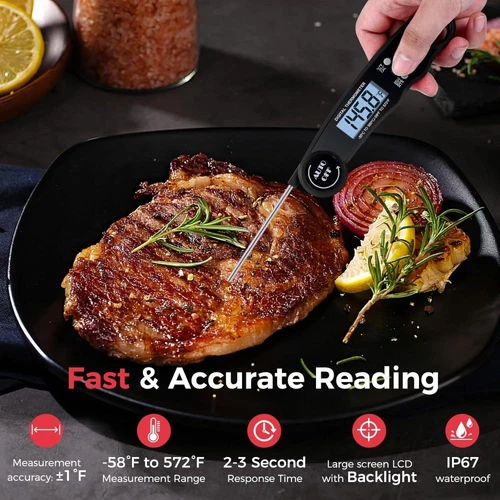 Digitales LCD-Einstech Thermometer Fleisch Braten Küchen Lebensmittel BBQ-Grill - Bild 4 von 11