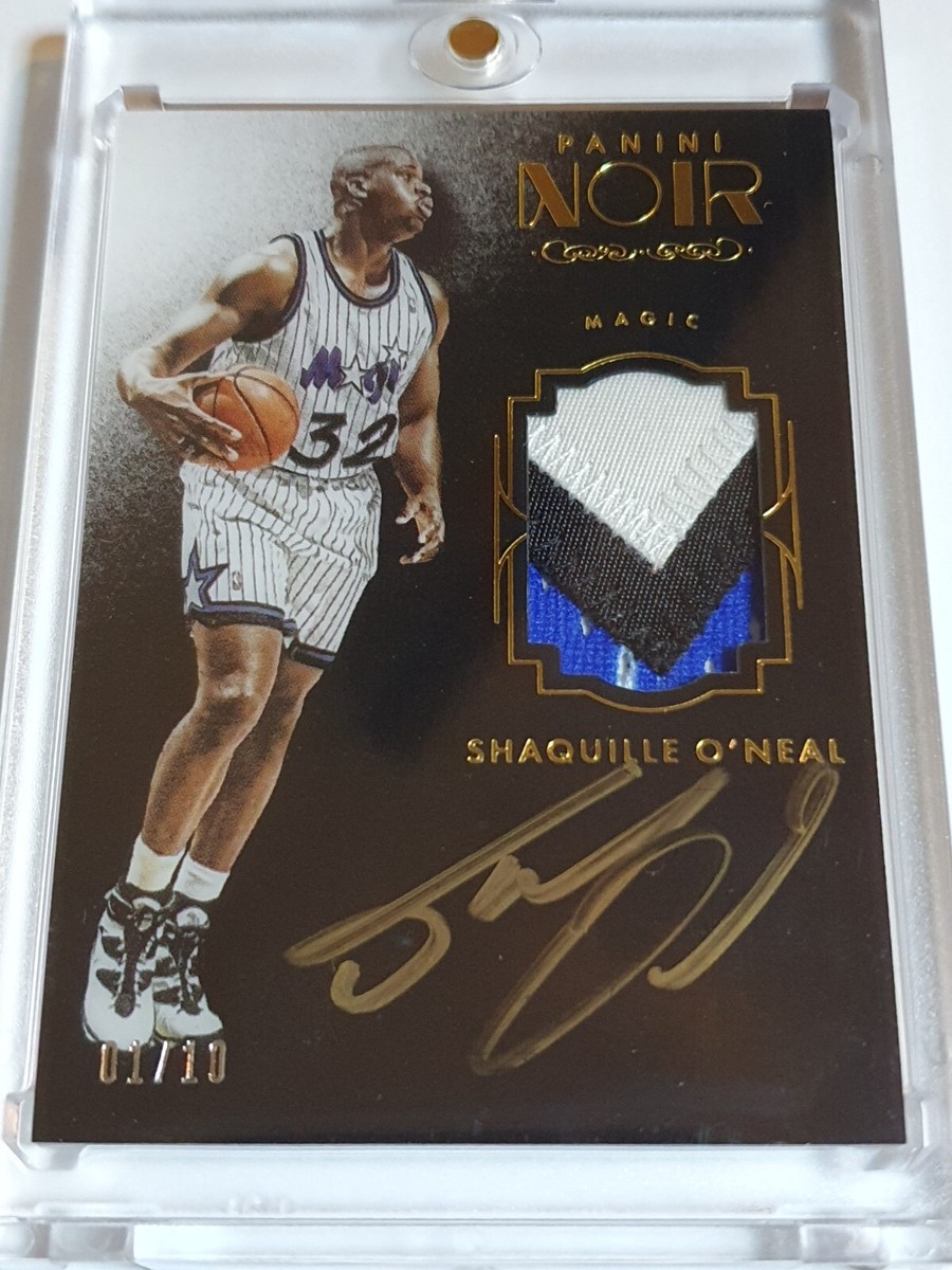 2015 Noir Shaquille O'Neal #PATCH AUTO 01/10 PRIME Game Worn