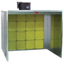 Paasche 10' Walk-In Paint Spray Booth (1 or 3 Ph Motor) -Made in The USA (NEW)