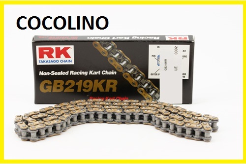  Kart RK Gold 219 Chain GB 219KR Kart Chain Bambini X30 Rotax Chain Chain - Picture 1 of 1