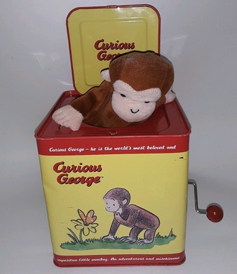 VTG Schylling Classic Curious George Musical Jack in the Box Metal Toy Pop Up 19649200368 | eBay
