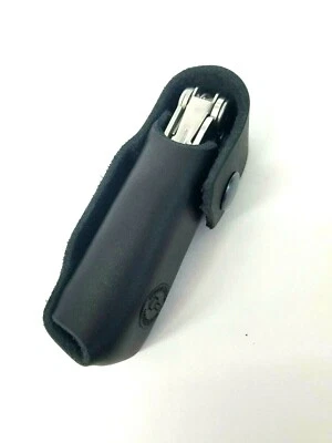 BLACK Leather Sheath for Leatherman WAVE Riveted Design. Hiddin Leather. U.S.A.