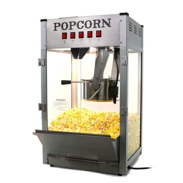 Paramount 16oz Commercial Popcorn Maker Machine 16 oz Kettle Popper [Silver] eBay