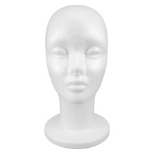 Foam Mannequin Head Wigs and Hats Realistic Male foam Model Head Display Stand