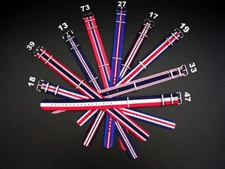 NATO G10 Red White Blue stripe watchband strap nylon Military RAF bond IW SUISSE