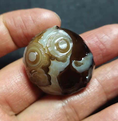 Rare 21.6 G Natural Gobi Agate Eyes Agate/stone Madagascar 32702 - Picture 3 of 14