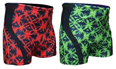Acclaim Melbourne Slim Fit Atlantic Print Boxer Herren Badehose Lycra 2026