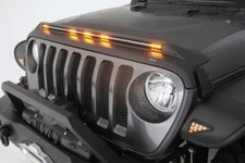 AVS Fits 753060 Jeep Wrangler JK Aeroskin Low Profile Hood Shield - Black