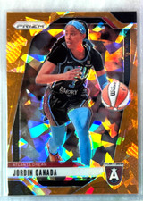 Jordin Canada 2024 Panini Prizm WNBA Orange Ice Prizm Card-#91 Atlanta Dream