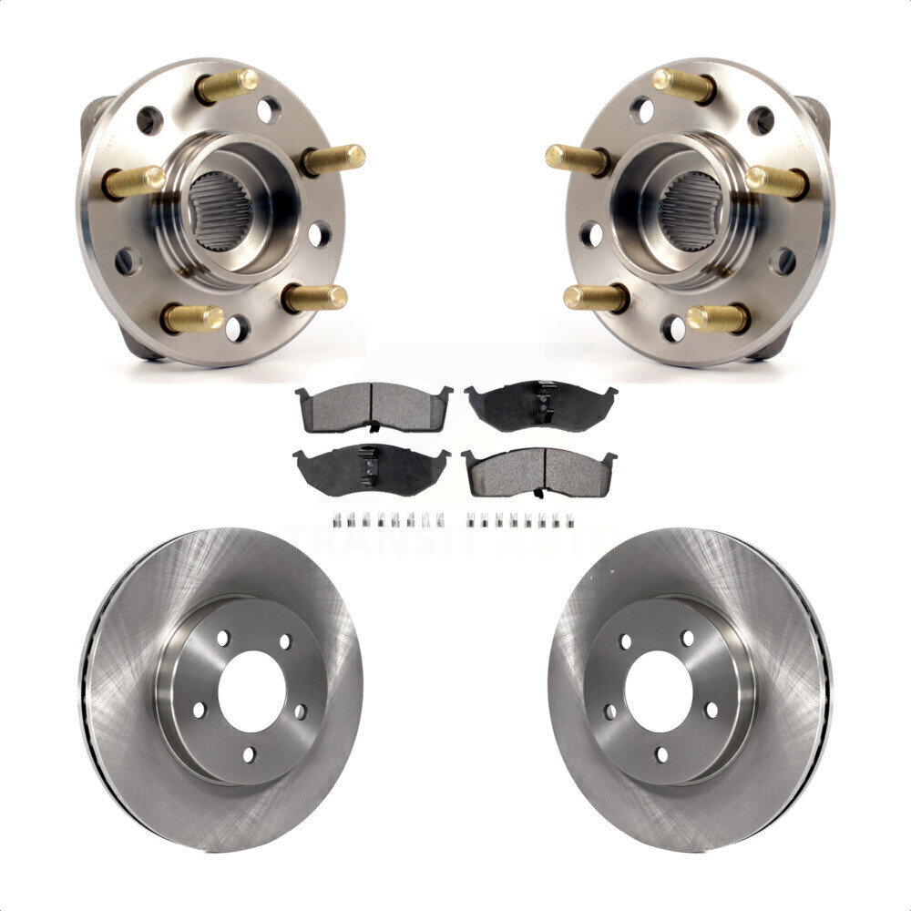 Front Hub Bearing Brake Rotor Pads Kit For Chrysler Dodge Intrepid 300M