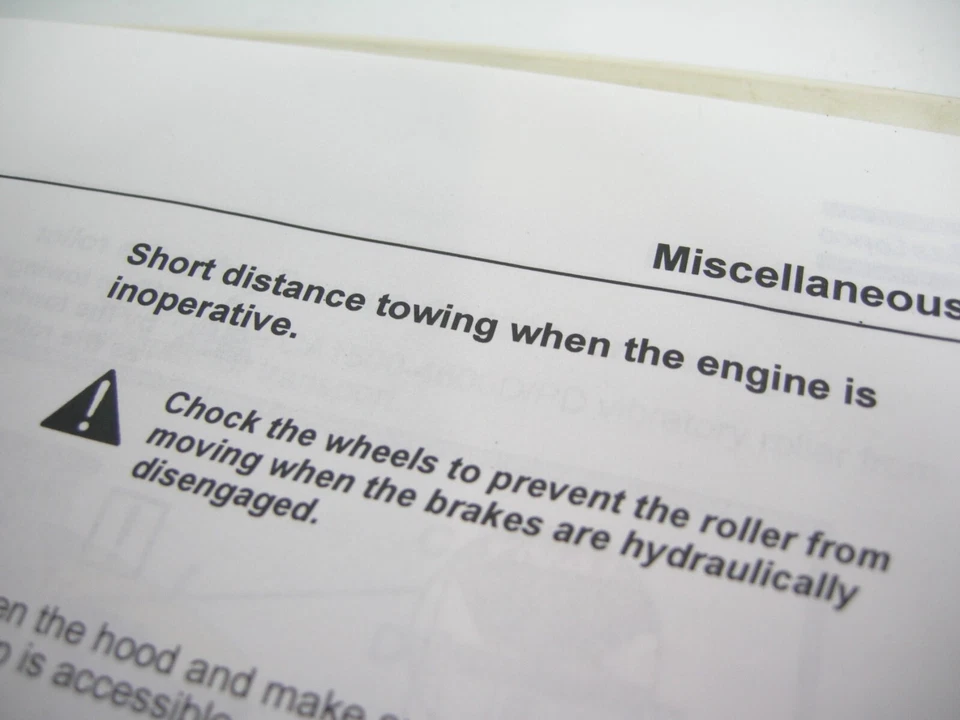 Libro manual de operación de mantenimiento de rodillos vibratorios Atlas Copco Dynapac CA2500 Foto 4 de 4