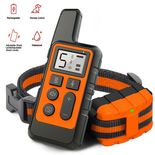 New Remote Dog Shock Training Collar Rechargeable Waterproof LCD Pet Trainer - 第 1/10 張圖片