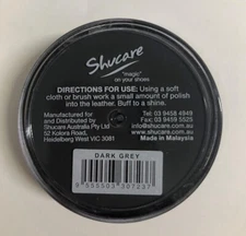 DARK GREY Shoe Polish Cream - for  Leather SHOES / BOOTS/ Bags SHUCARE