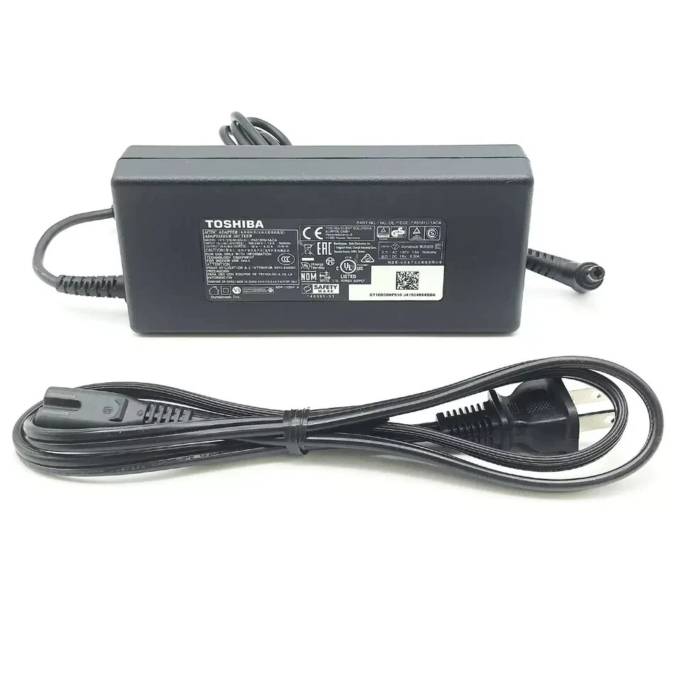 Adaptador de corriente original Toshiba PA3290E-2ACA PA3290E-3AC3 19V 6,32A 120 W OEM Foto 4 de 4