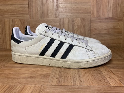 RARE🔥 Adidas Campus Chalk White Black 