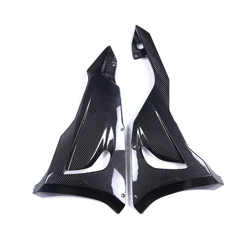 For Kawasaki ZX6R Dry Carbon Fiber Motorcycle Lower Diversion Plate Replace Trim - Picture 2 of 10