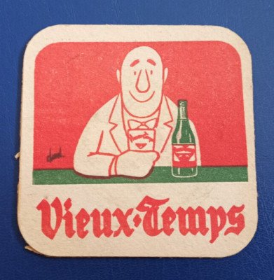 Bierdeckel Brauerei Vieux Temps Bier Mont Saint Guibert Belgien