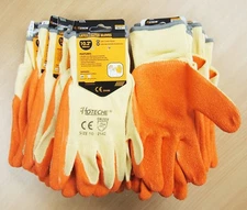 12 Pairs Latex Coated Knit Cotton Work Glove Large size