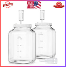 1.5 Gallon Large Fermentation Jars with 2 Airtight Lids and 3 Airlocks Wide Mou