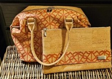 BENT&BREE Tan/Cork  And Coral Convertible Car...