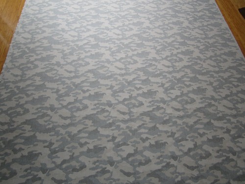 Holland & Sherry CAVENDISH Wool Fabric Camouflage Grey Beige White *29"x59" unit - Picture 2 of 7