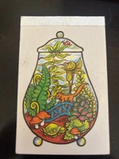 Vintage Stanley Home Products 1975 "Hippie / cosmic" mushroom  Calendar Note Pad