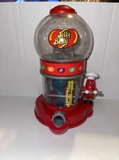 Jelly Belly Candy Dispenser Machine Mr Jelly Bean Vending Gears Crank 2012 Red