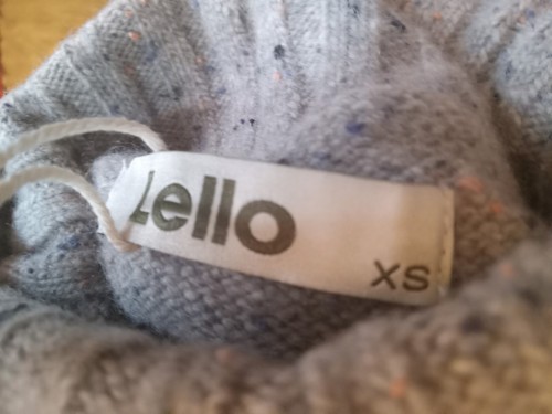 XS Lello Men's Lambswool Donegal Turtleneck Winter Sweater - Picture 4 of 7