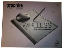 Wacom Graphire Wireless Bluetooth Tablet 6x8 Mouse Digitizer W/box CTE-630BT