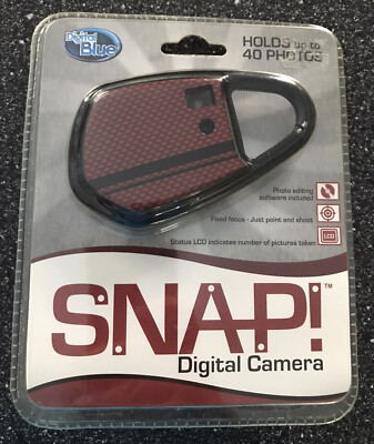 Digital Blue SNAP Digital Camera Holds Up To 40 Photos Carabiner Sealed Package