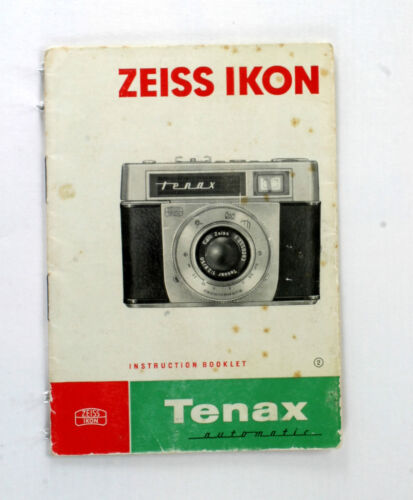 Zeiss Ikon Original Instruction Manual for Tenax Automatic - 20 pages - 第 1/1 張圖片