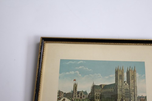 Vintage Engraving Print Westminster Abbey Framed Etching 10” X 8” - Picture 4 of 6