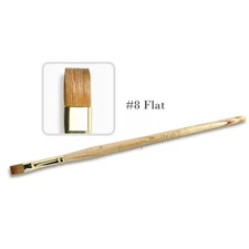 Medicool Kolinsky Sable Nail Brush - #8 Flat