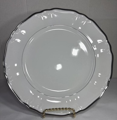 SILVER SONATA BY HARMONY HOUSE CHINA 10  DINNER PLATE