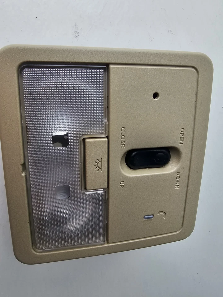 Interruptor de techo corredizo Nissan Sentra Domelight OEM beige tostado 2007 2008 2009 2010 2011 12 Foto 4 de 4