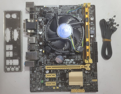 ASUS H81M-E Motherboard Core I3-4160 4GB RAM, IO Shield # 1866