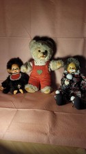 1x Teddybär, 1x Clown, 1x Affen Puppe.