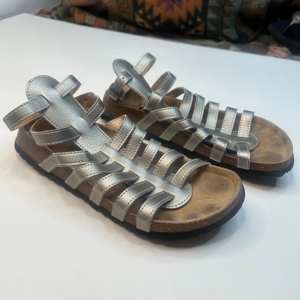 Betula Birkenstock 银色角斗士凉鞋 10 — 第 2/4 张图片