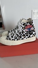 Converse Chuck Taylor All Star White Cheetah Print 6.5 Women’s Sneakers Unisex