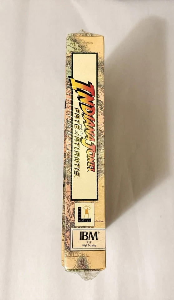 Indiana Jones and the Fate of Atlantis - SEALED - IBM 5.25” - Big Box PC - 1992 - Image 4 of 4