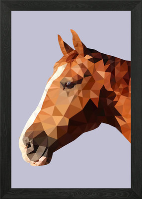 Vollblutpferd gerahmtes Wandbild Poster Leinwanddruck Bild
