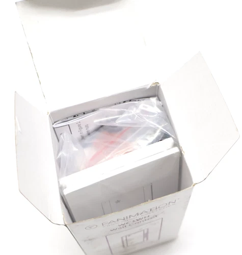 Fanimation WC1WH 3-Speed Touch Fan Wall Control White New - Picture 3 of 3
