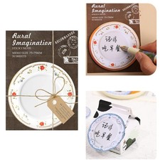 Stickier Note Creative Memos Pads Bowl and Dish Series Note Pad for Student