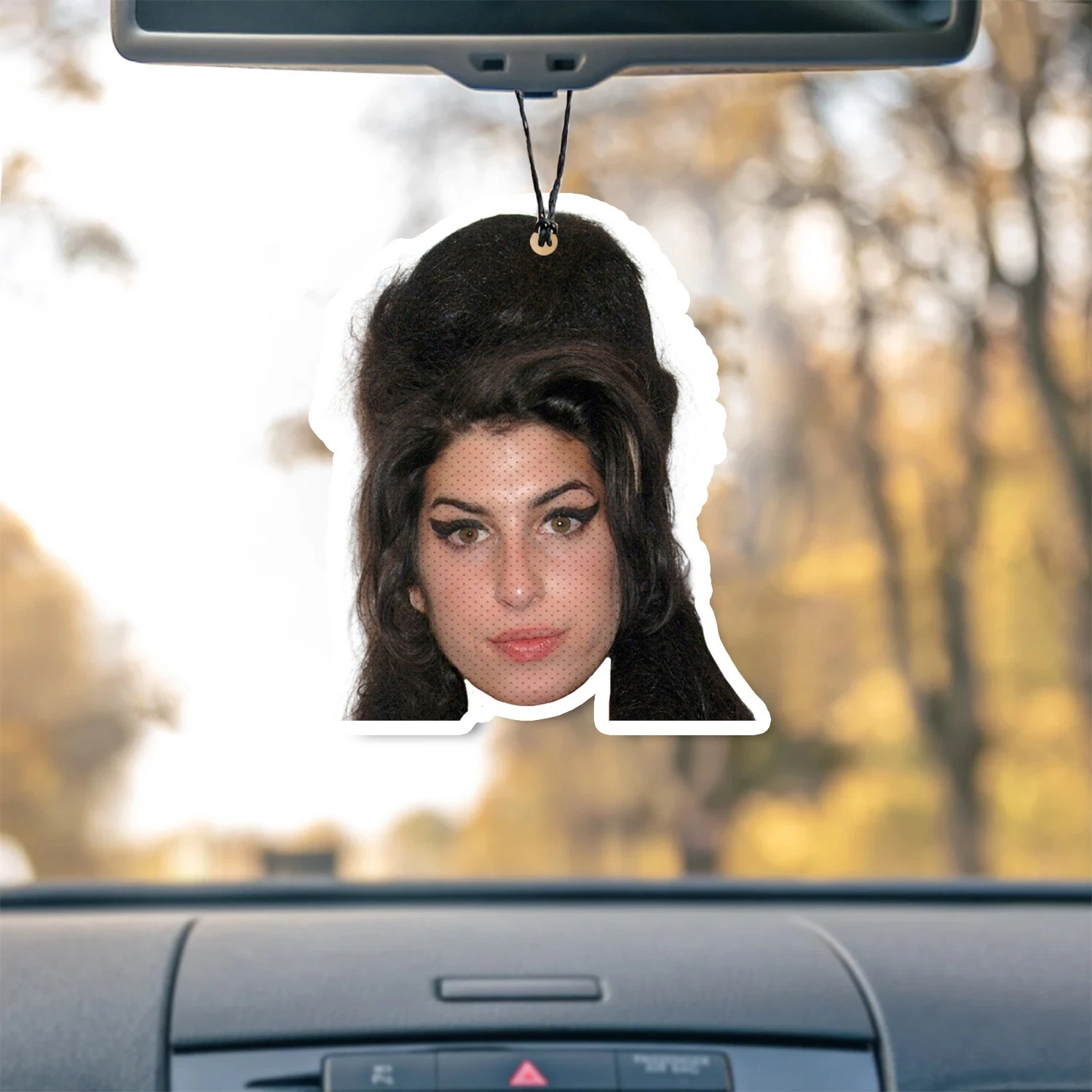 Amy Winehouse Unscented Hanging Car Air Freshener Freshie