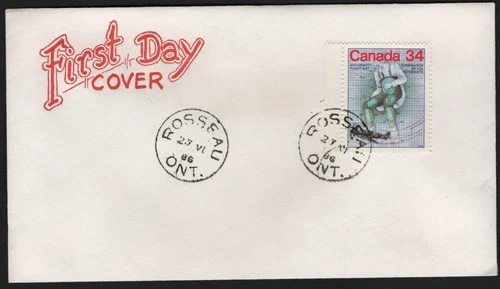 Can 1101 - 1986 34c Canada Day Science & Technology 1 - FDC By Artopages