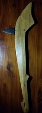 Hand Carved Pawnee Style Gunstock Warclub with Hand Forged Spike and Brass Tacks