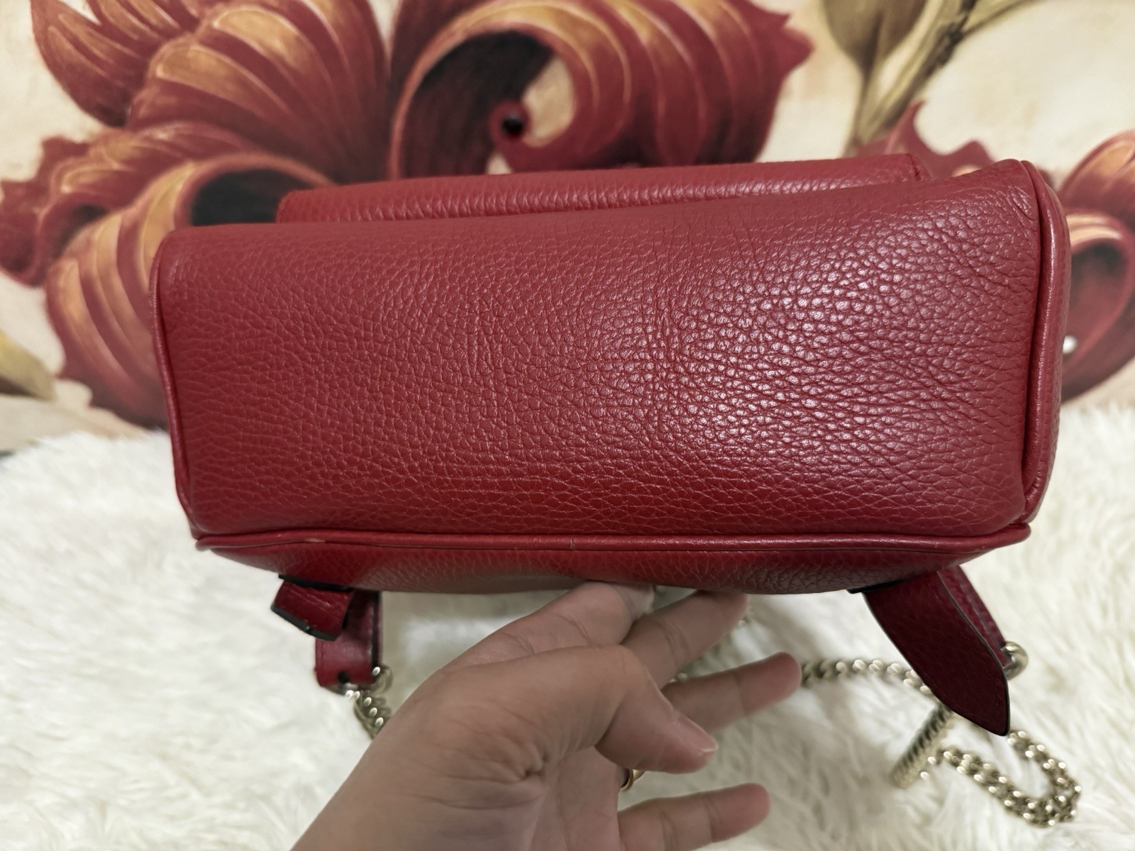 Gucci Soho Leather Chain Backpack - image 6